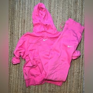 Pink Nike Phoenix Sweat Set